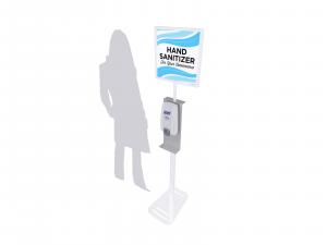REPE-907 Hand Sanitizer Stand w/ Graphic